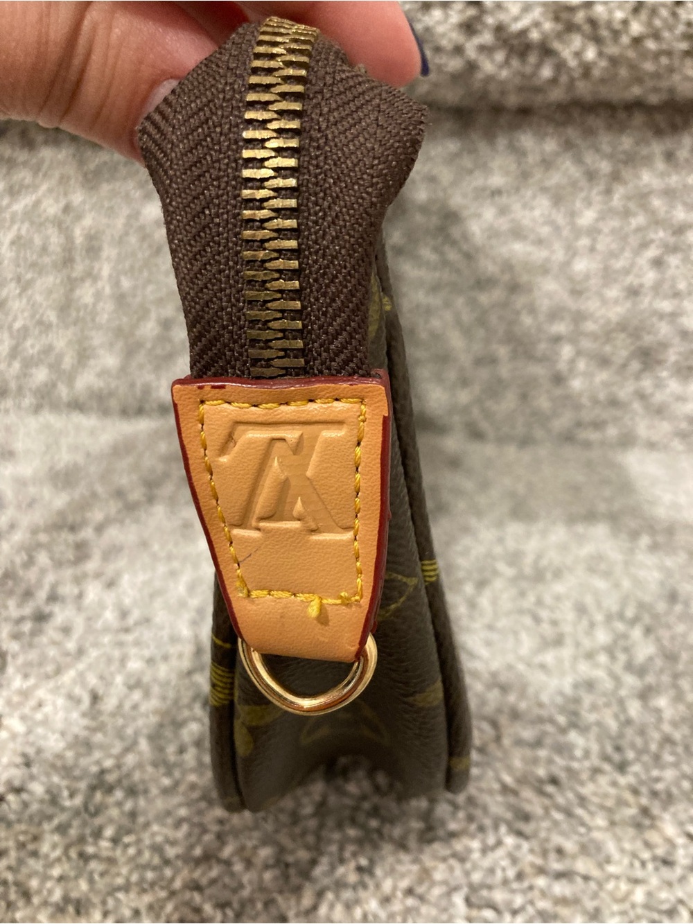 SOLD! 🌺Louis Vuitton Monogram Crossbody Pochette in Brown and Tan🌺 - Picture 7 of 15